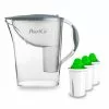 Pearlco Wasserfilter Standard Grau Inkl. 3 Alkaline Filterkartuschen