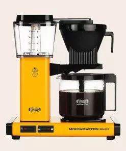 Null Filterkaffeemaschine Moccamaster KBG Select Gelb, Mit Glaskanne Und Heizplatte