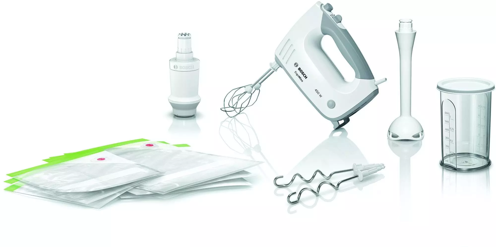 Bosch ErgoMixx Handmixer 450 W Weiß