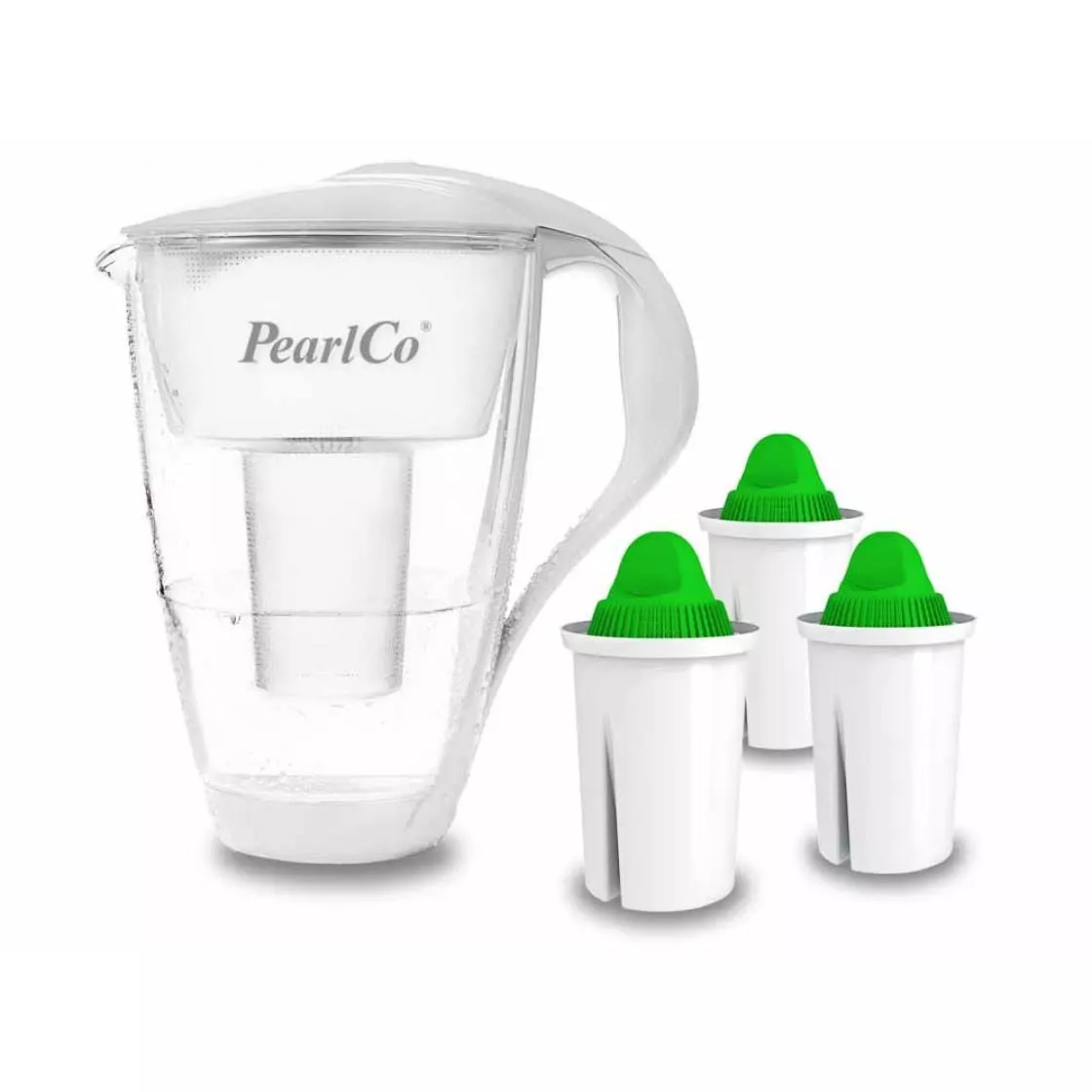 Pearlco Glas-Wasserfilter Anthrazit Inkl. 12 Alkaline Filterkartuschen - Image 7