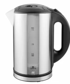 Null Lentz Edelstahl Wasserkocher Mit Abnehmbaren Filter, 2200 W, Kapazität: 1,7 L | Mit LED Beleuchtung