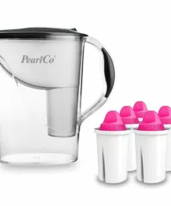 Pearlco Wasserfilter Standard Anthrazit Inkl. 6 AquaMag Filterkartuschen