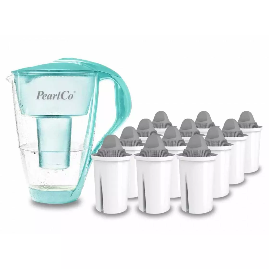Pearlco Glas-Wasserfilter Mint Inkl. 6 Protect+ Filterkartuschen - Image 4