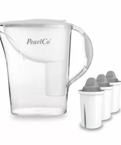 Pearlco Wasserfilter Standard Weiß Inkl. 3 Protect+ Filterkartuschen