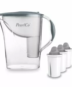 Pearlco Wasserfilter Standard Grau Inkl. 3 Protect+ Filterkartuschen