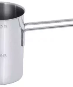 Contacto 3x Milchaufschäumer Aus Edelstahl 18/10, Hochglänzend, Mit Graduierung, Schwere Qualität