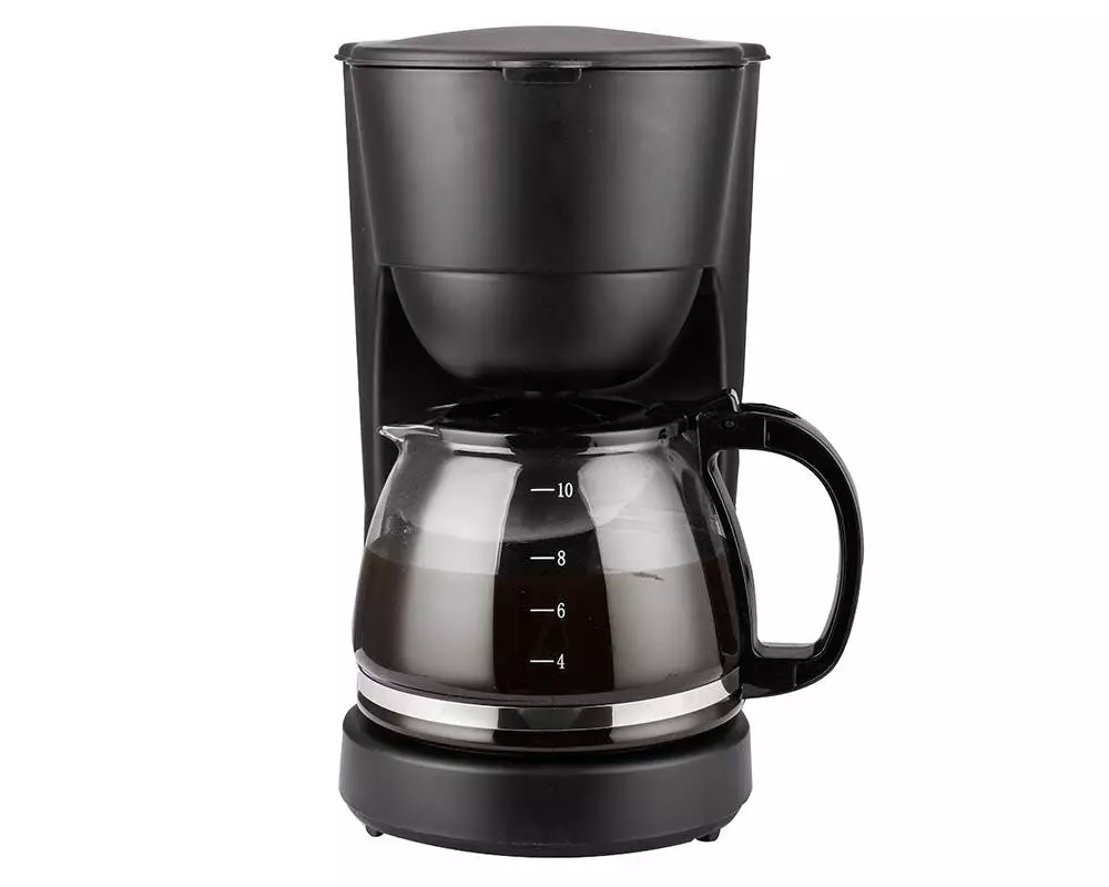 Null LENTZ Kaffeemaschine 10-Tassen Kaffeeautomat Mit Permanentfilter Inkl. Messlöffel (schwarz) - Image 3