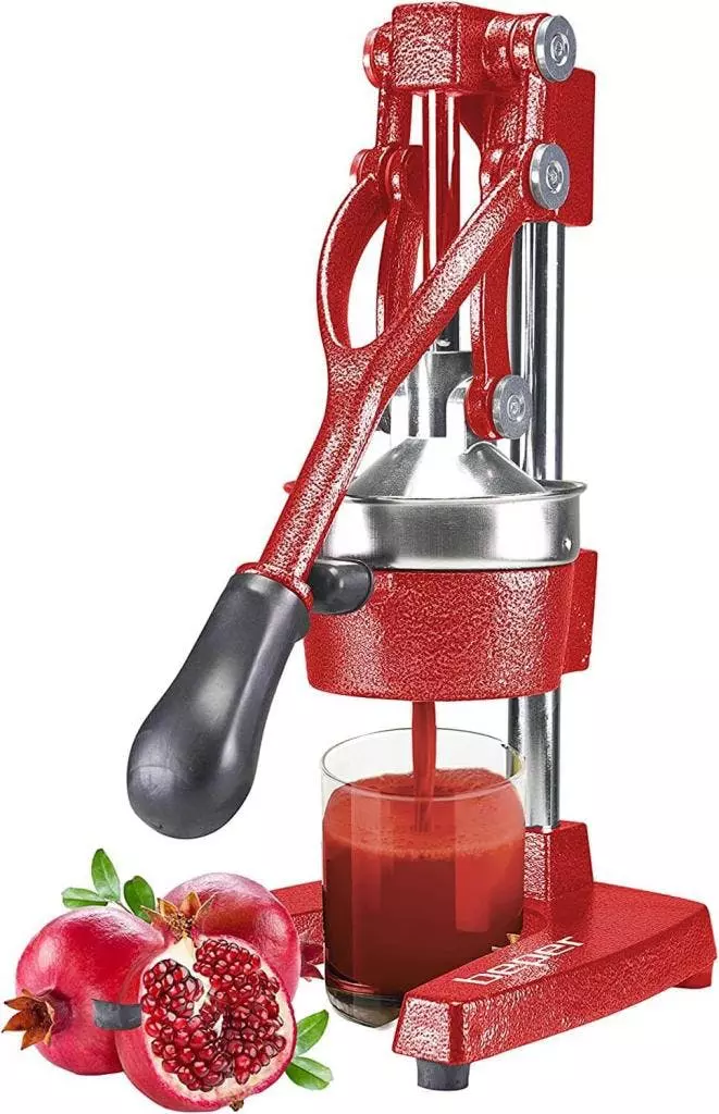 Null Beper MD.404 Professionelle Granatapfelpresse Und Zitruspresse Mit Ergonomisch Gummierten Hebel - Image 2