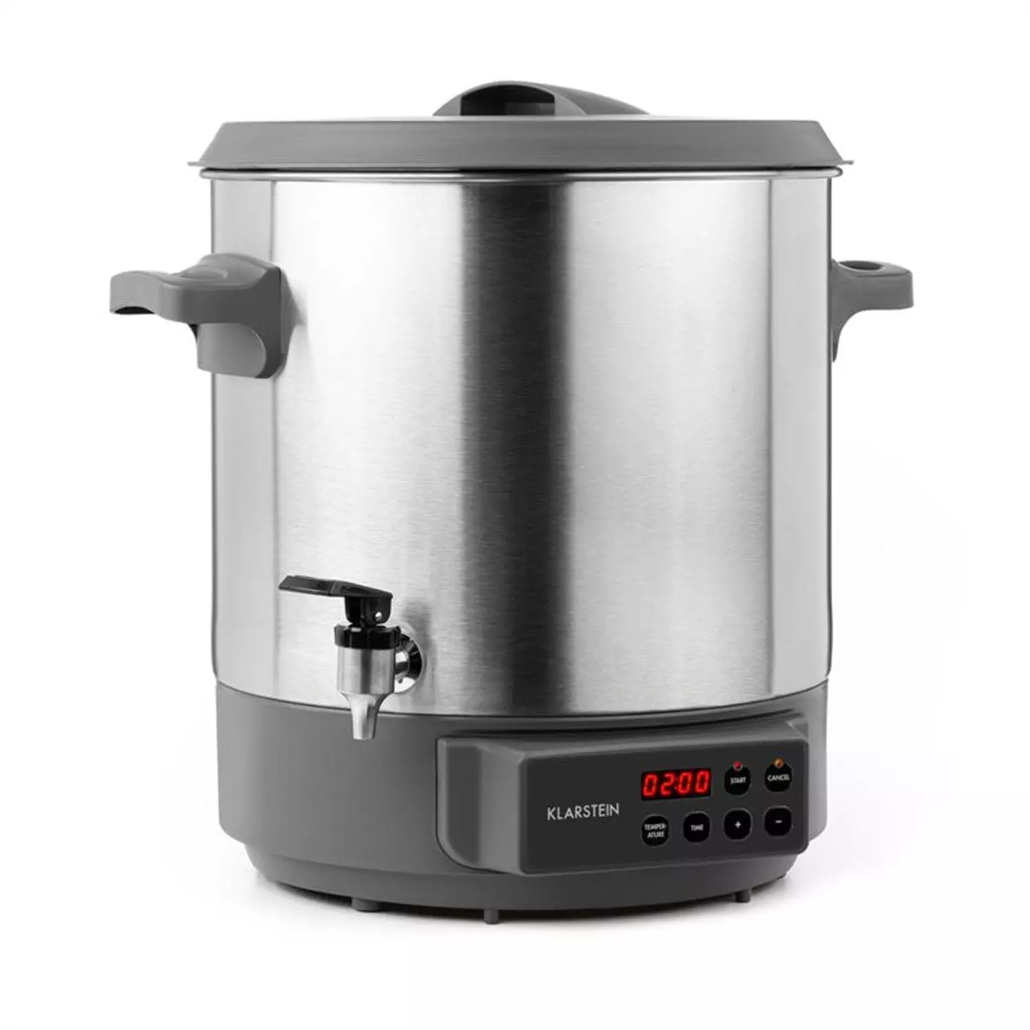 Klarstein Lady Marmalade Einkochautomat Getränkespender 27L 100°C 12h Edelstahl Silber