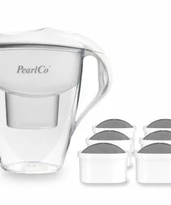 Pearlco Wasserfilter Astra Weiß Inkl. 6 Protect+ Filterkartuschen