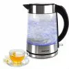 Syntrox-germany 1.7 Liter Wasserkocher Lago Aus Glas & Edelstahl Mit Blauem LED Licht