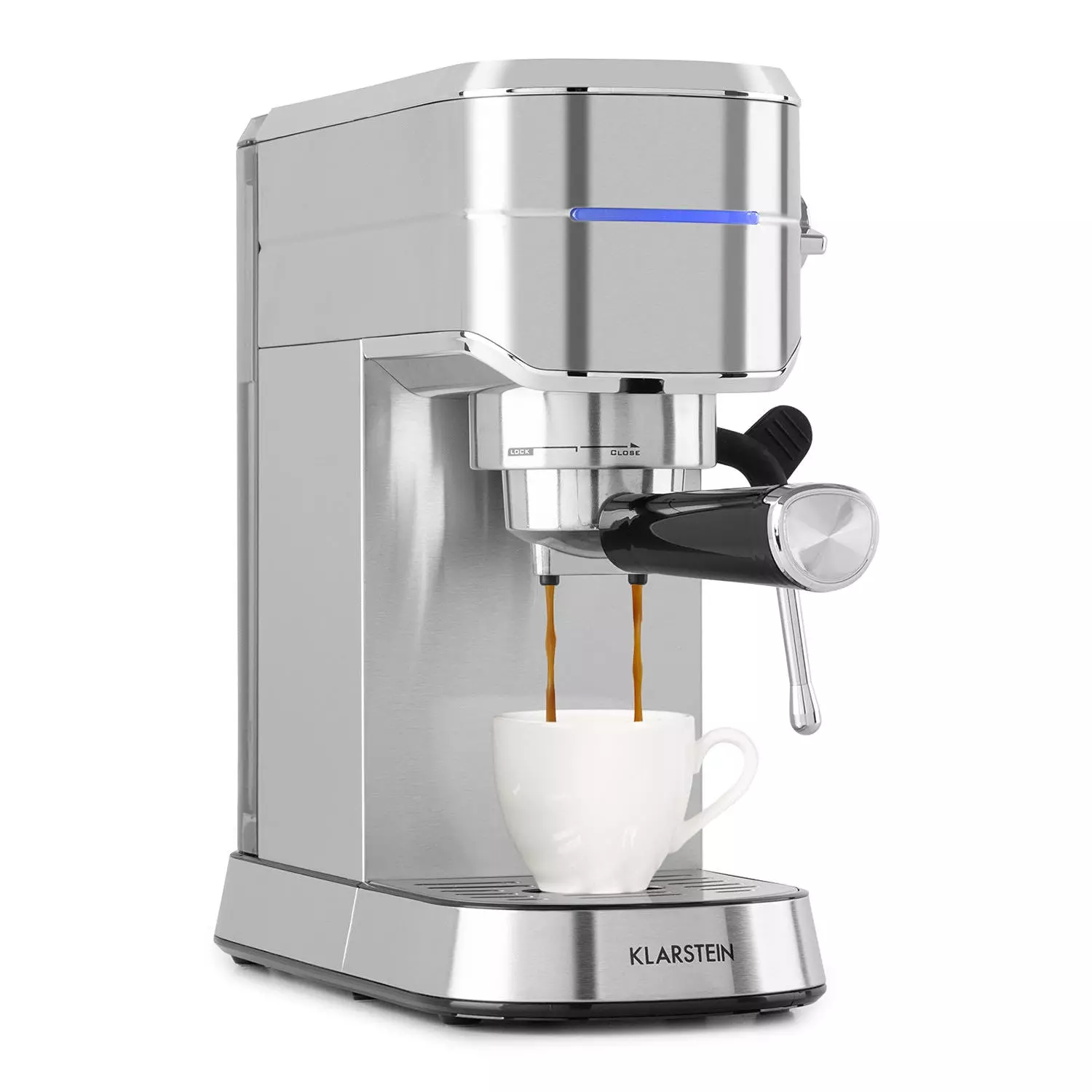 Klarstein Futura Espressomaker 20 Bar 1450W 20 Bar 1,25l Rostfreier Edelstahl