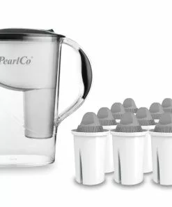Pearlco Wasserfilter Standard Anthrazit Inkl. 12 Protect+ Filterkartuschen