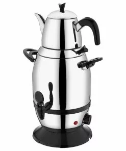 Null Schäfer Samowar 20544 Modern Edelstahl 18/10 6 Liter Teekocher Semaver Privat, Hotel & Gastro Geeignet