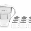 Pearlco Wasserfilter Astra Weiß Inkl. 12 Protect+ Filterkartuschen