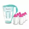 Pearlco Glas-Wasserfilter Mint Inkl. 6 AquaMag Filterkartuschen
