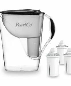 Pearlco Wasserfilter Fashion Anthrazit Inkl. 3 Universal Filterkartuschen