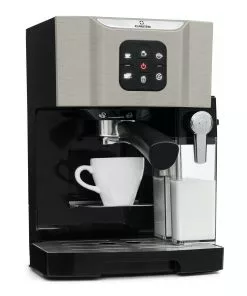 Klarstein BellaVita Kaffeemaschine 3-in-1 1450 W 20 Bar Milchsch?umer Grau