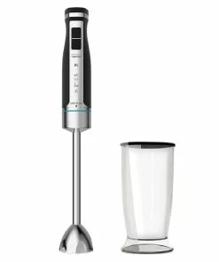 Cecotec PowerGear 1500 XL Stabmixer Mit 1500 W, Extralangem Fuß, 4 Titanbeschichteten Klingen Und Metallgetriebe