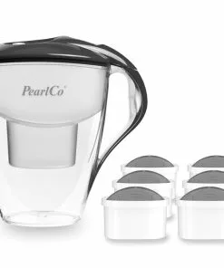 Pearlco Wasserfilter Astra Anthrazit Inkl. 6 Protect+ Filterkartuschen