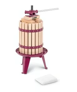 Royal-catering Royal Catering Obstpresse - Manuell - Holz - 6 L - Inkl. Holzblöcke, Druckplatte Und 3 Presstücher