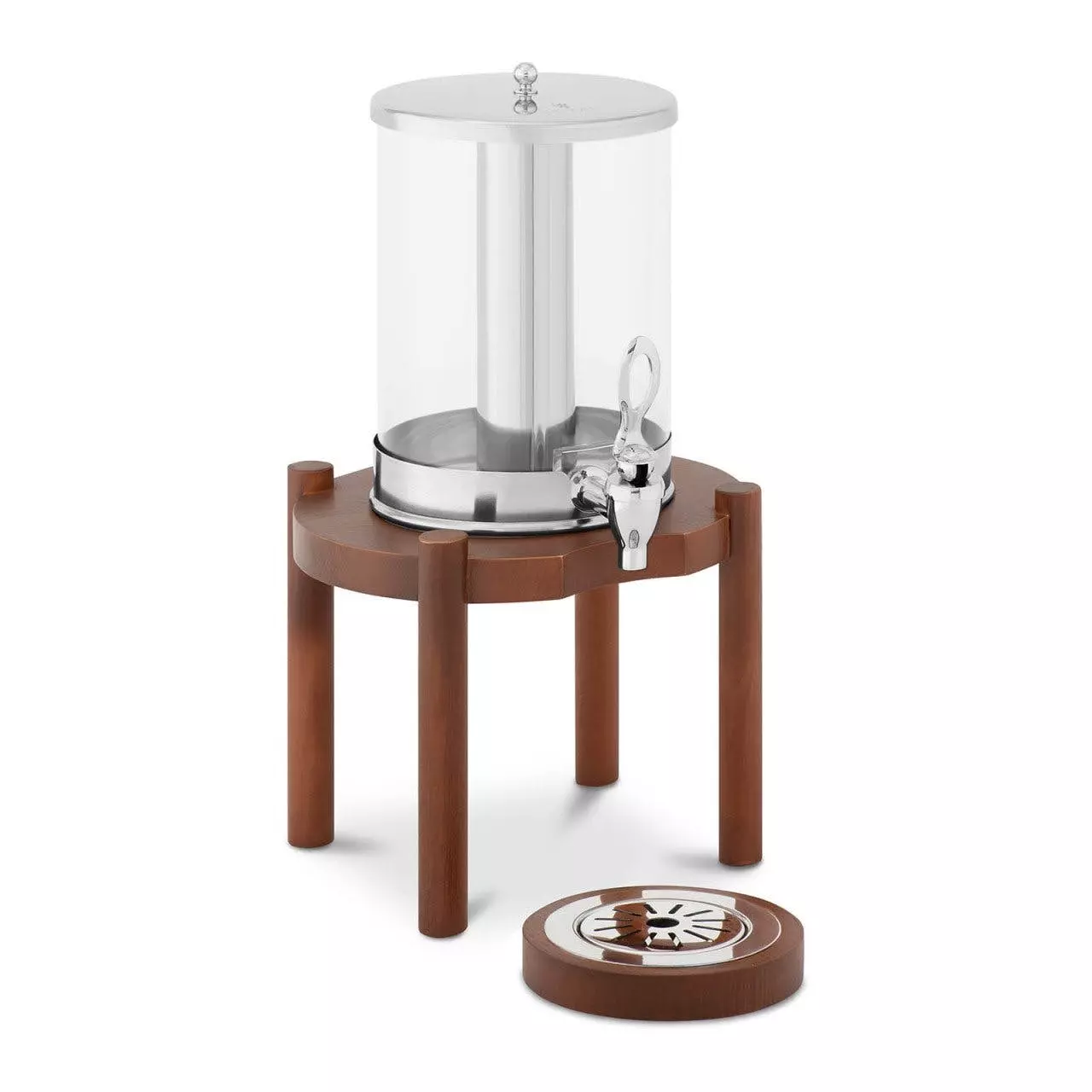 Royal-catering Royal Catering Saftspender - 2 X 7 L - Kühlsystem - Dunkles Holzgestell - Image 2