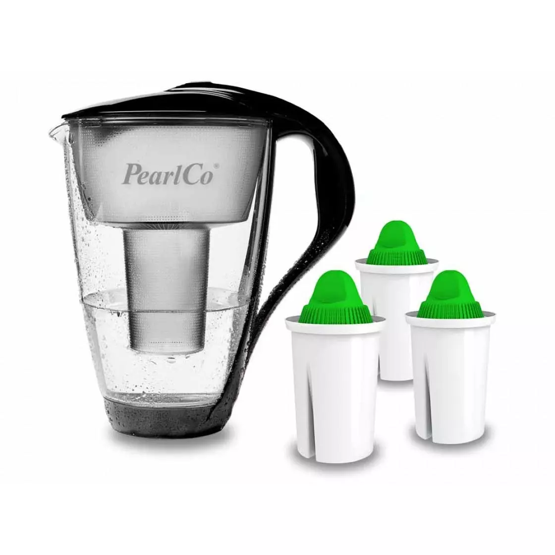 Pearlco Glas-Wasserfilter Rot Inkl. 3 Alkaline Filterkartuschen - Image 5