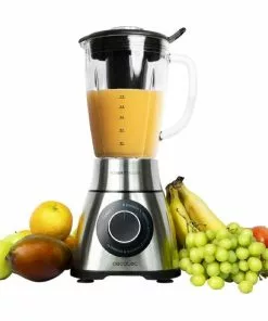 Cecotec Power Black Titanium 1300 PerfectMix 1300 W Edelstahl Beschichteter Glasmixer Mit Schwarz Titanbeschichteter Klinge Und