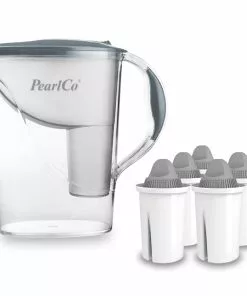 Pearlco Wasserfilter Standard Grau Inkl. 6 Protect+ Filterkartuschen
