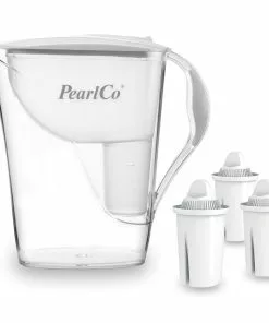 Pearlco Wasserfilter Fashion Weiß Inkl. 3 Universal Filterkartuschen