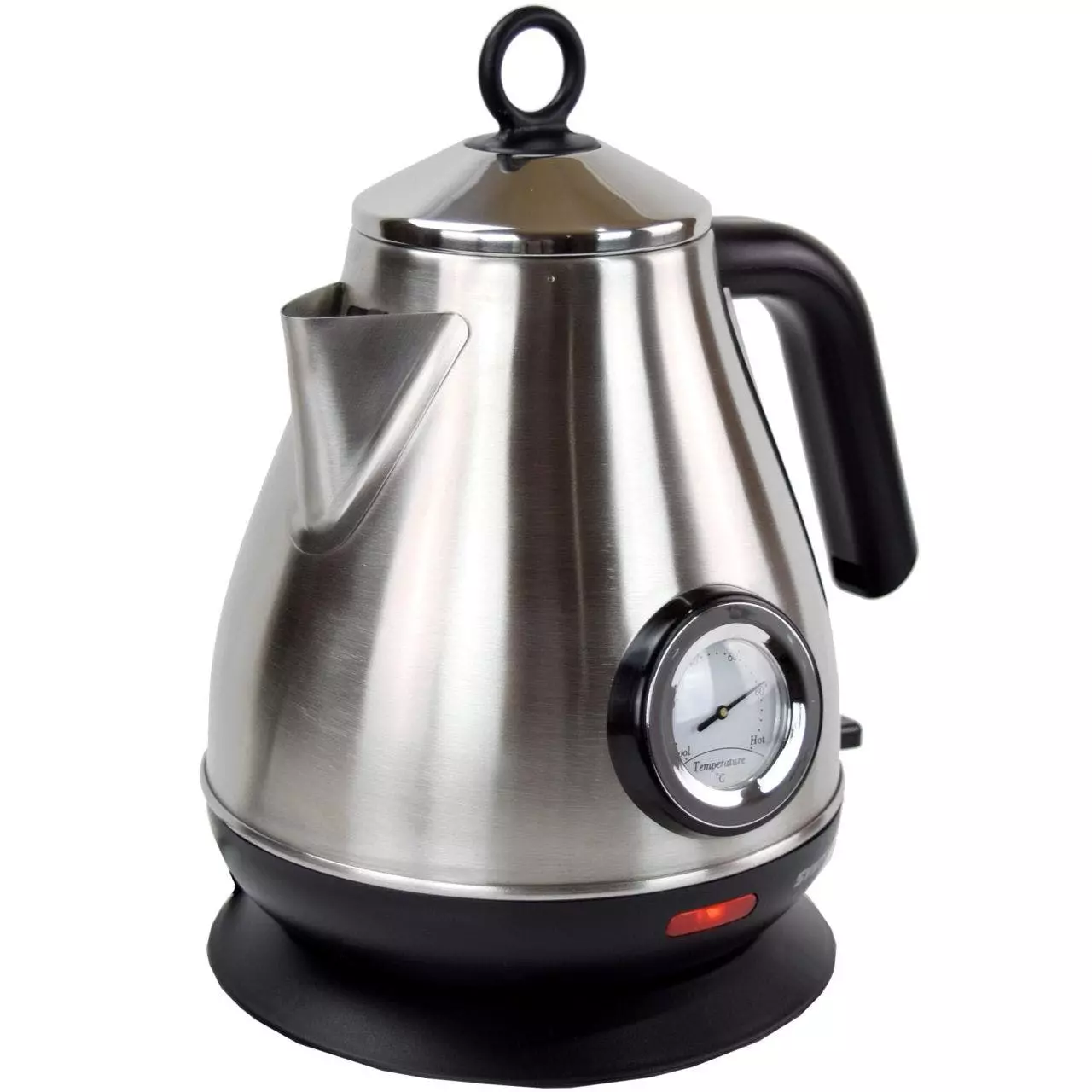 Syntrox-germany 1,7 Liter Edelstahl Schnurlos Wasserkocher Inox Mar Mit Thermometer 360° Cordess Wasserkessel Teekes