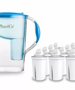 Pearlco Wasserfilter Standard Blau Inkl. 12 Universal Filterkartuschen
