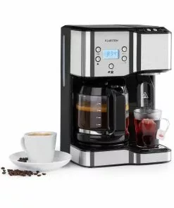 Klarstein Caldetto Kaffeemaschine 1900W Heißwasserspender Schwarz