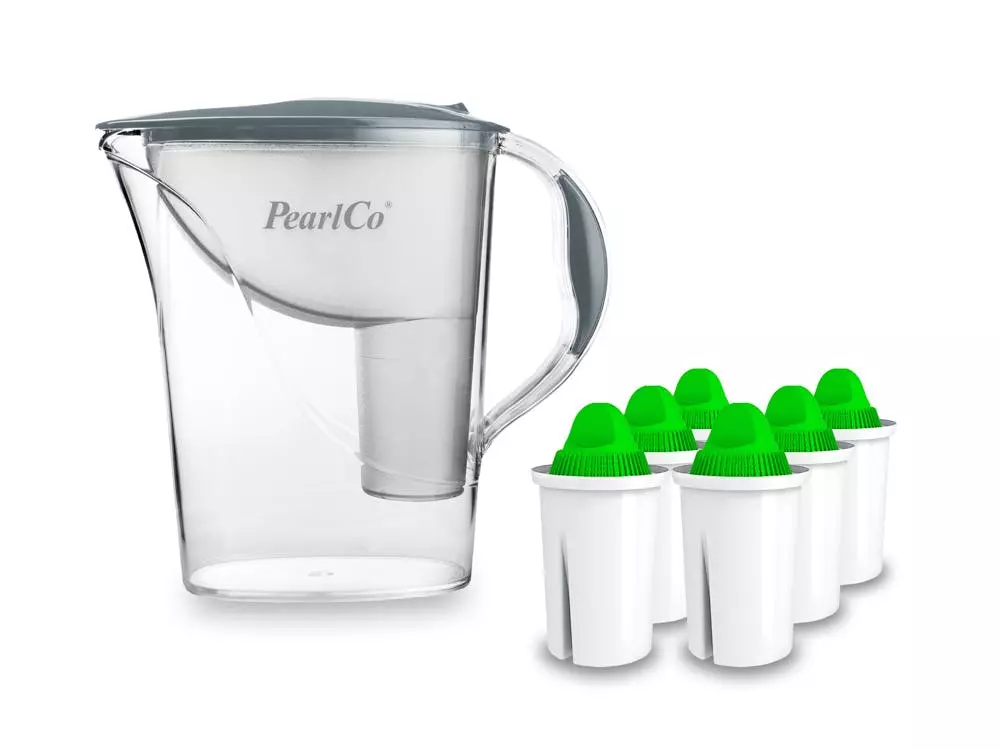 Pearlco Wasserfilter Standard Grau Inkl. 3 Alkaline Filterkartuschen - Image 2